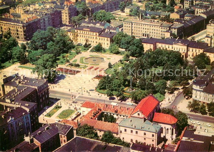 Lublin Plac Litewski widok z lotu ptaka