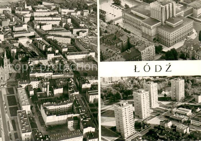 Lodz Litzmannstadt Fragment miasta Teatr Wielki Osiedle mieszkaniowe Nowe Rokici