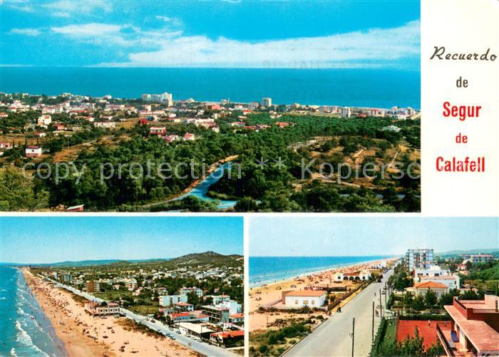 Segur de Calafell Tarragona ES Panorama Diversos aspectos de la Playa