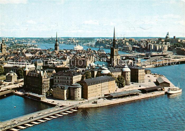 Stockholm Venedig des Nordens Fliegeraufnahme