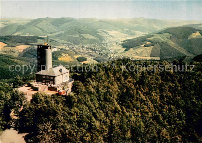 Kirchhundem Aussichtsturm Hohe Bracht Fliegeraufnahme