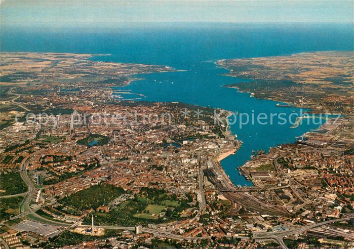 KIEL  CITY Stadt und Foerde mit Blick auf die Ostsee Fliegeraufnahme
