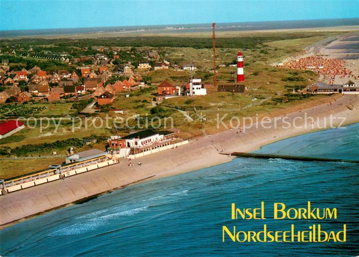 Borkum Nordseeheilbad Fliegeraufnahme