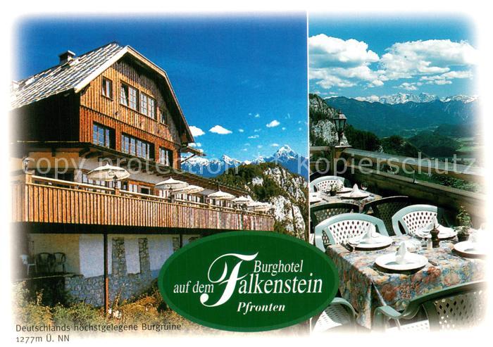Pfronten Ostallgaeu Bayern Burghotel Falkenstein Terrasse