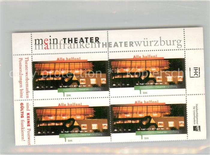 Wuerzburg Theaterwerbemarken Mainfranken Theater