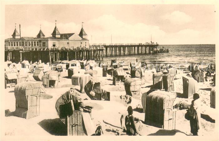 Ahlbeck Ostseebad Strandleben Seebruecke