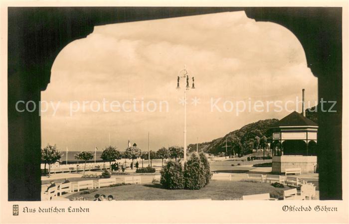 Goehren Ruegen Blick aus dem Wandelgang am Konzertplatz Serie Aus deutschen Land