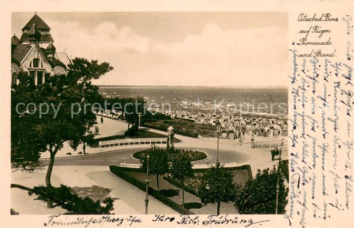 Binz Ruegen Promenade am Strand