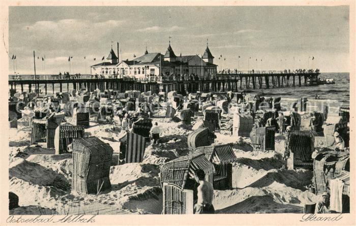Ahlbeck Ostseebad Strand Seebruecke Restaurant