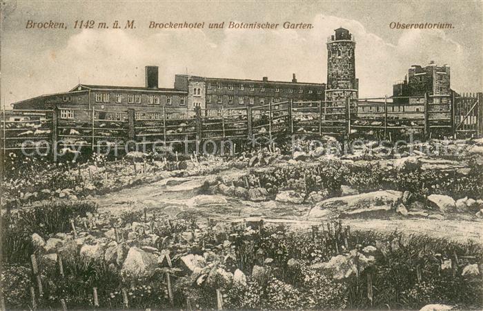 Brocken Harz Brockenhotel Botanischer Garten Observatorium