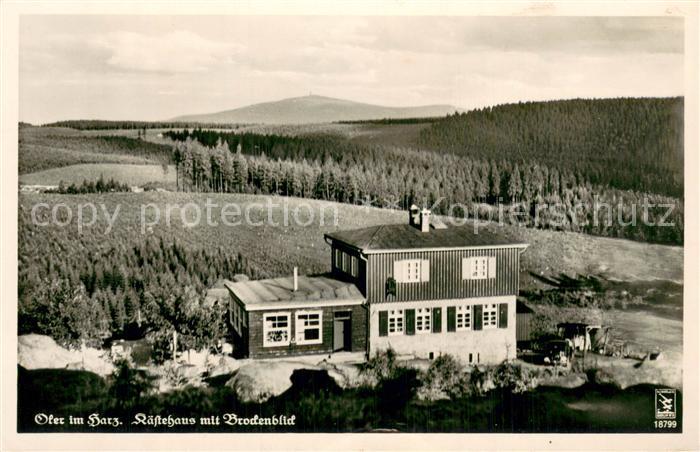 Oker Harz Gaestehaus mit Brockenblick Landschaftspanorama