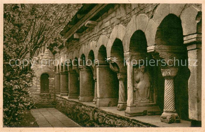 Wuerzburg Serie Architektur Ehemaliger Neumuenster-Kreuzgang Lusamgaertchen jetz