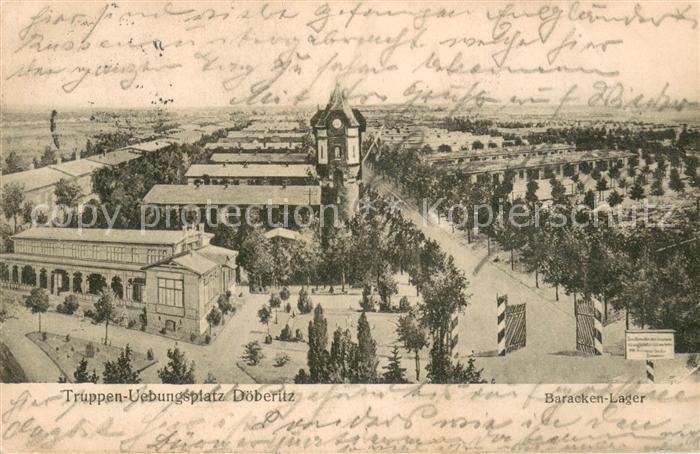 Doeberitz Truppenuebungsplatz Baracken-Lager Feldpost