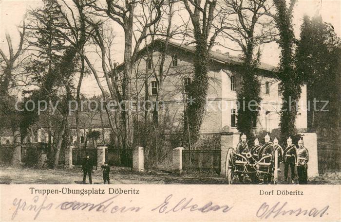 Doeberitz-Dallgow Truppenuebungsplatz Kaserne Soldaten Kanone