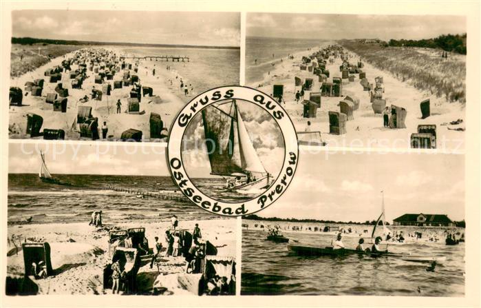 Prerow Ostseebad Panorama Strand Badespass Segelboot
