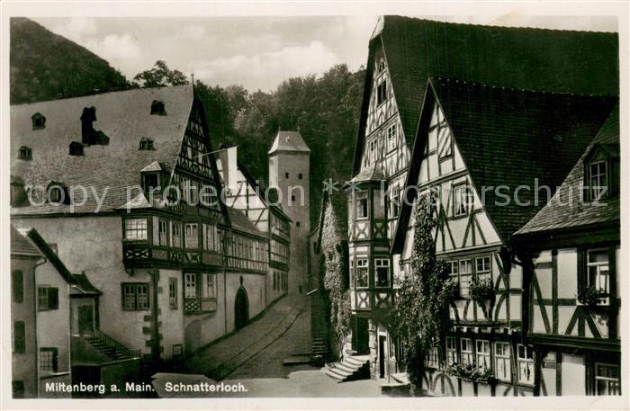 Miltenberg Main Schnatterloch Alter Marktplatz Altstadt Fachwerkhaeuser