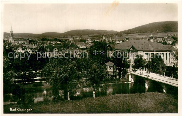 Bad Kissingen Panorama Blick ueber den Main