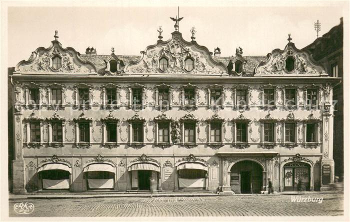 WueRZBURG Bayern Haus zum Falken Historisches Gebaeude