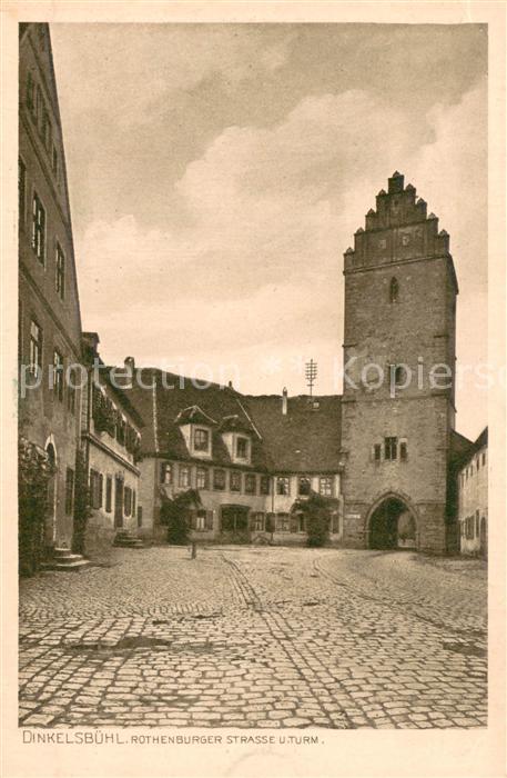 Dinkelsbuehl Rothenburger Strasse und Turm