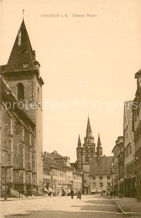 Ansbach Mittelfranken Oberer Markt Altstadt