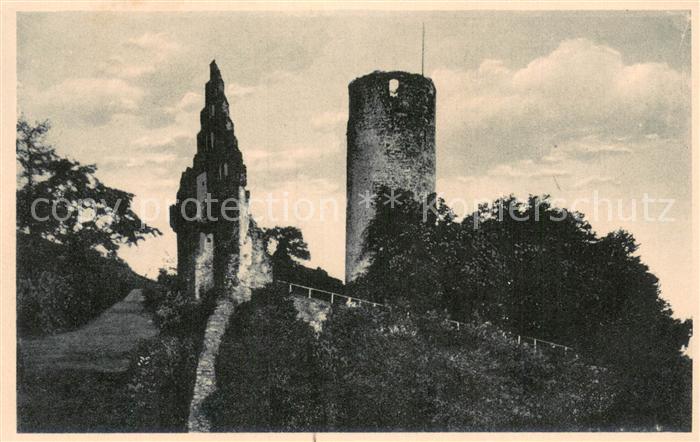 Gemuenden Main Scherenburg Burgruine