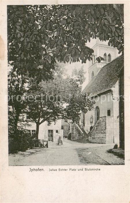 Iphofen Julius Echter Platz und Blutskirche