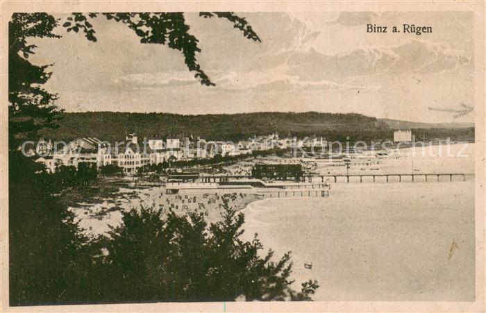Binz Ruegen Panorama Kuestenort Ostseestrand