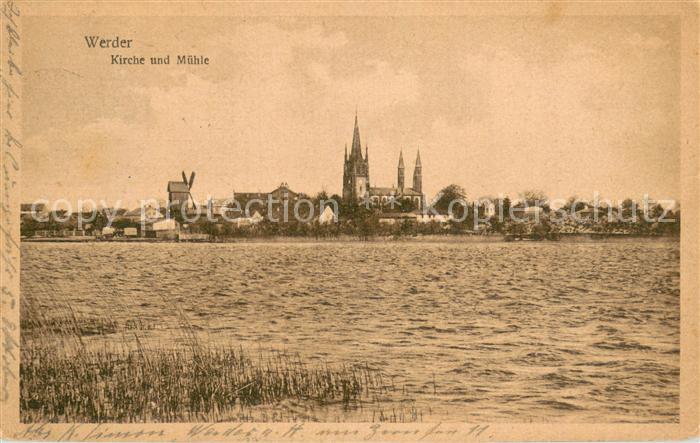 Werder Havel Kirche und Muehle