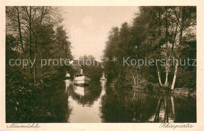 Neumuehle Lindow Mark Rhinpartie Dampfer