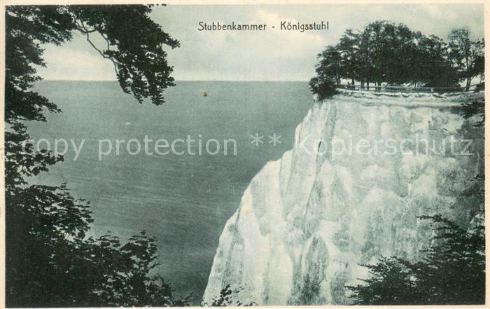 Stubbenkammer Ruegen Koenigsstuhl Kreidefelsen Steilufer