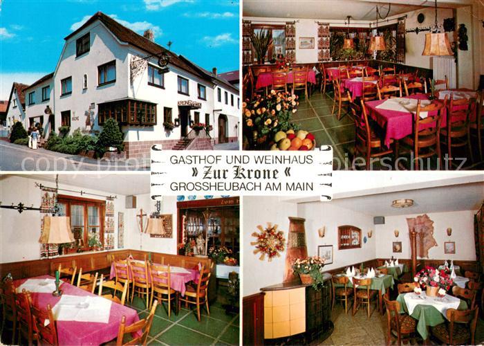 Grossheubach Gasthof Weinhaus zur Krone Gastraeume