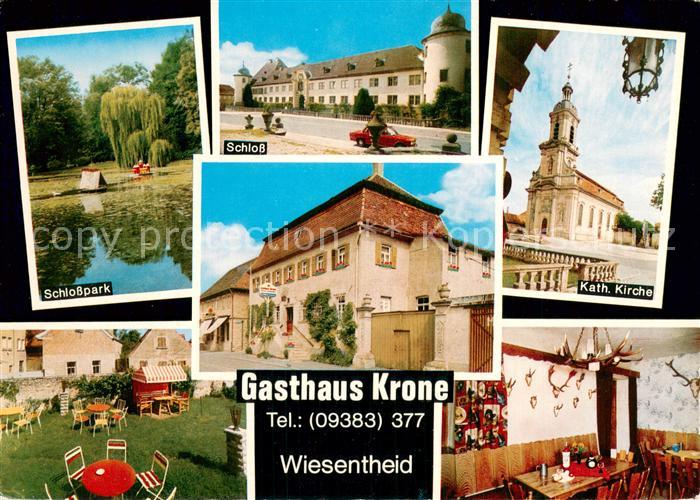 Wiesentheid Gasthaus Krone Schloss Park Kirche