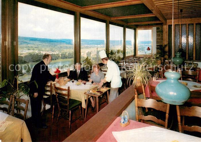 Klingenberg Main Restaurant Burgterrasse Clingenburg Blick in Maintal und Odenwa
