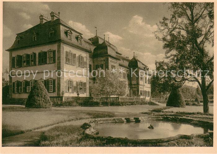 Veitshoechheim Schloss Teich Serie Alte Kunst in Franken