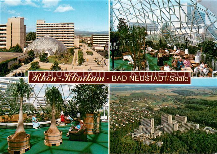 Bad Neustadt Rhoen Klinikum im Naturpark Bayerische Rhoen Luftbild