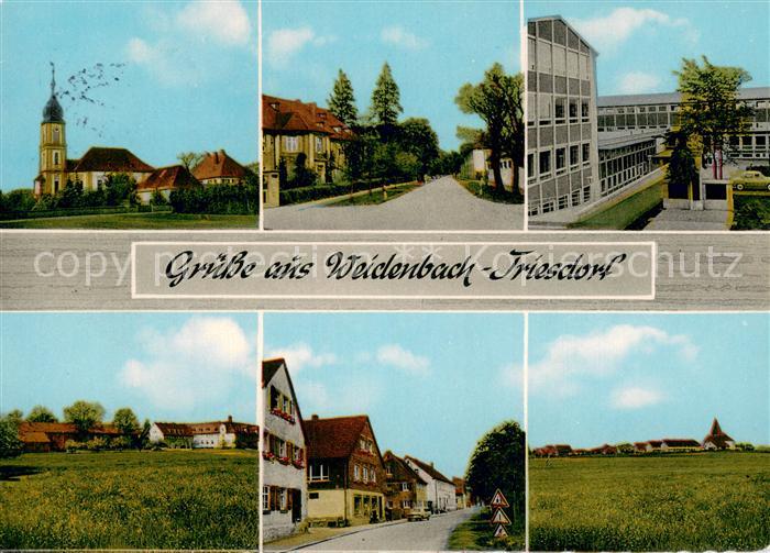 Triesdorf Teilansichten Kirche Schule