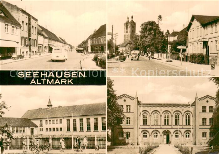 Seehausen Altmark Muehlenstrasse Lindenstrasse Schule der Freundschaft Windelman