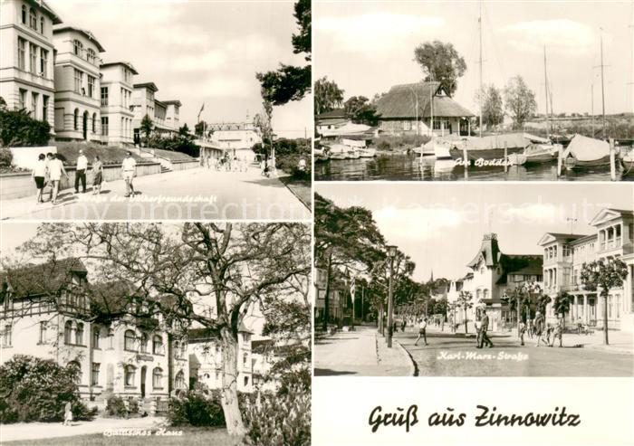 Zinnowitz Ostseebad Strasse der Voelkerfreundschaft Am Bodden Karl Marx Strasse