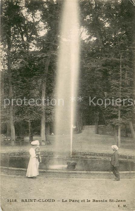 Saint Cloud 92 Le Parc et le Bassin St Jean