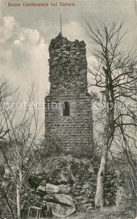 Zabern Saverne 67 Alsace Ruine Greifenstein Feldpost