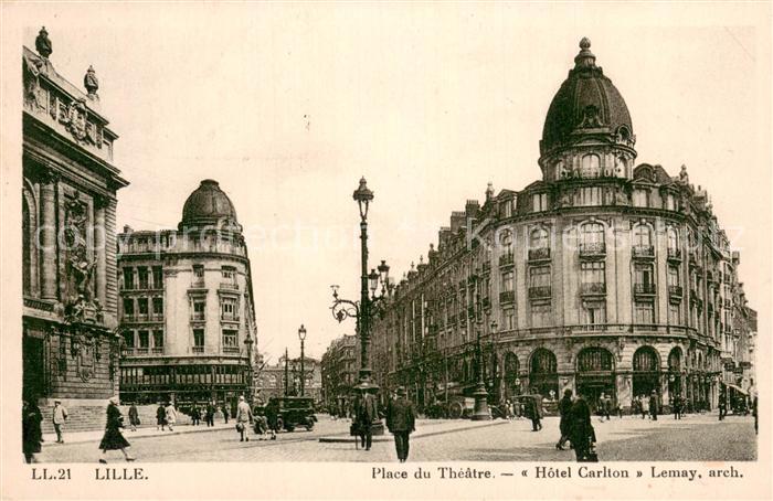 Lille 59 Place du Theatre Hotel Carlton Lemay arch