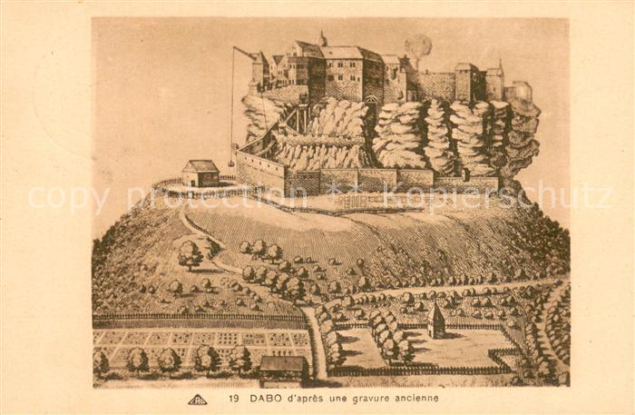 Dabo Dagsburg 57 Moselle d’apres une gravure ancienne