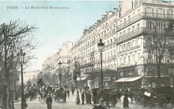 Paris 75 Le Boulevard Montmartre