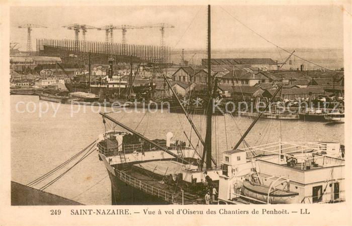 Saint-Nazaire 44 Vue a vol d’Oiseau des Chantiers de Penhoet