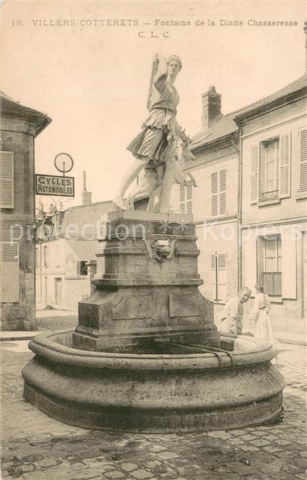 Villers-Cotterets Fontaine de la Diane Chasseresse