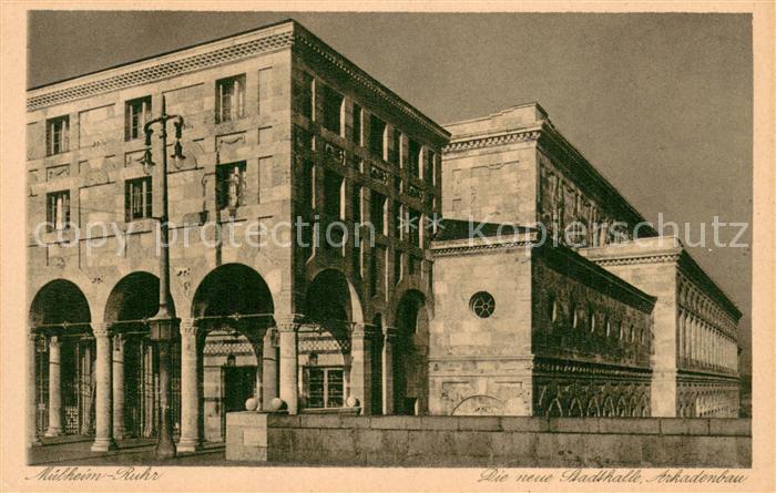 Muelheim Ruhr Neue Stadthalle Arkadenbau