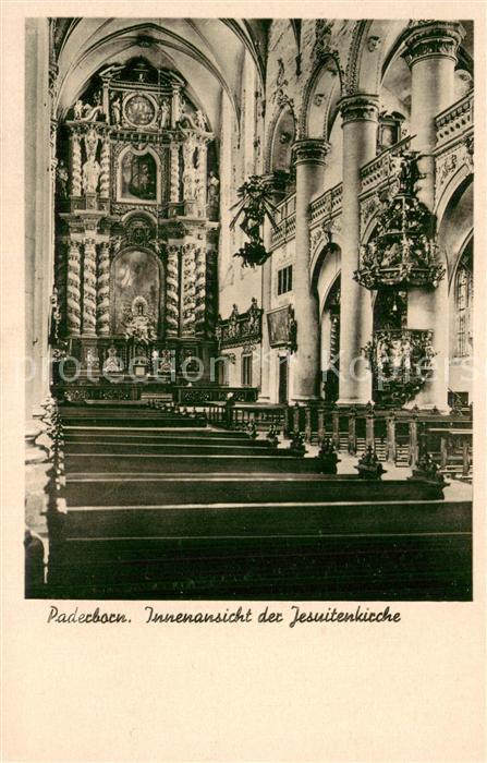 Paderborn Innenansicht der Jesuitenkirche