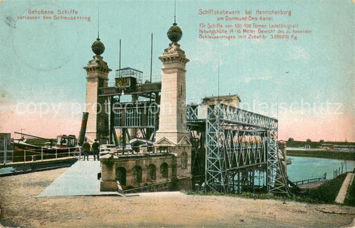 Henrichenburg Schiffshebewerk am Dortmund Ems Kanal