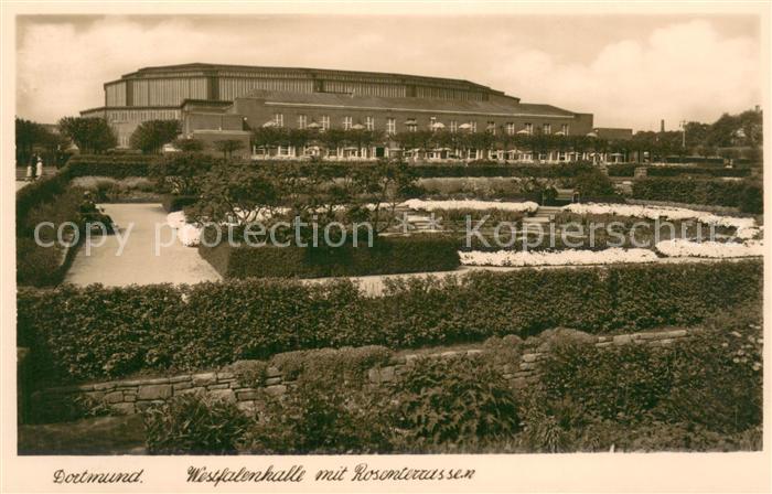 DORTMUND  CITY Westfalenhalle mit Rosenterrassen