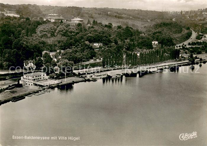 Baldeneysee mit Villa Huegel Fliegeraufnahme